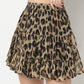 Fitted Animal Print Mid Rise Skirts