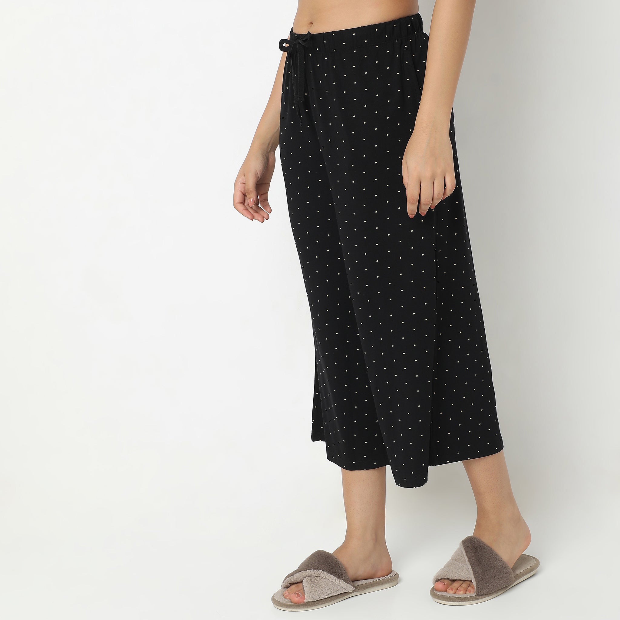 Regular Fit Printed Mid Rise Culottes