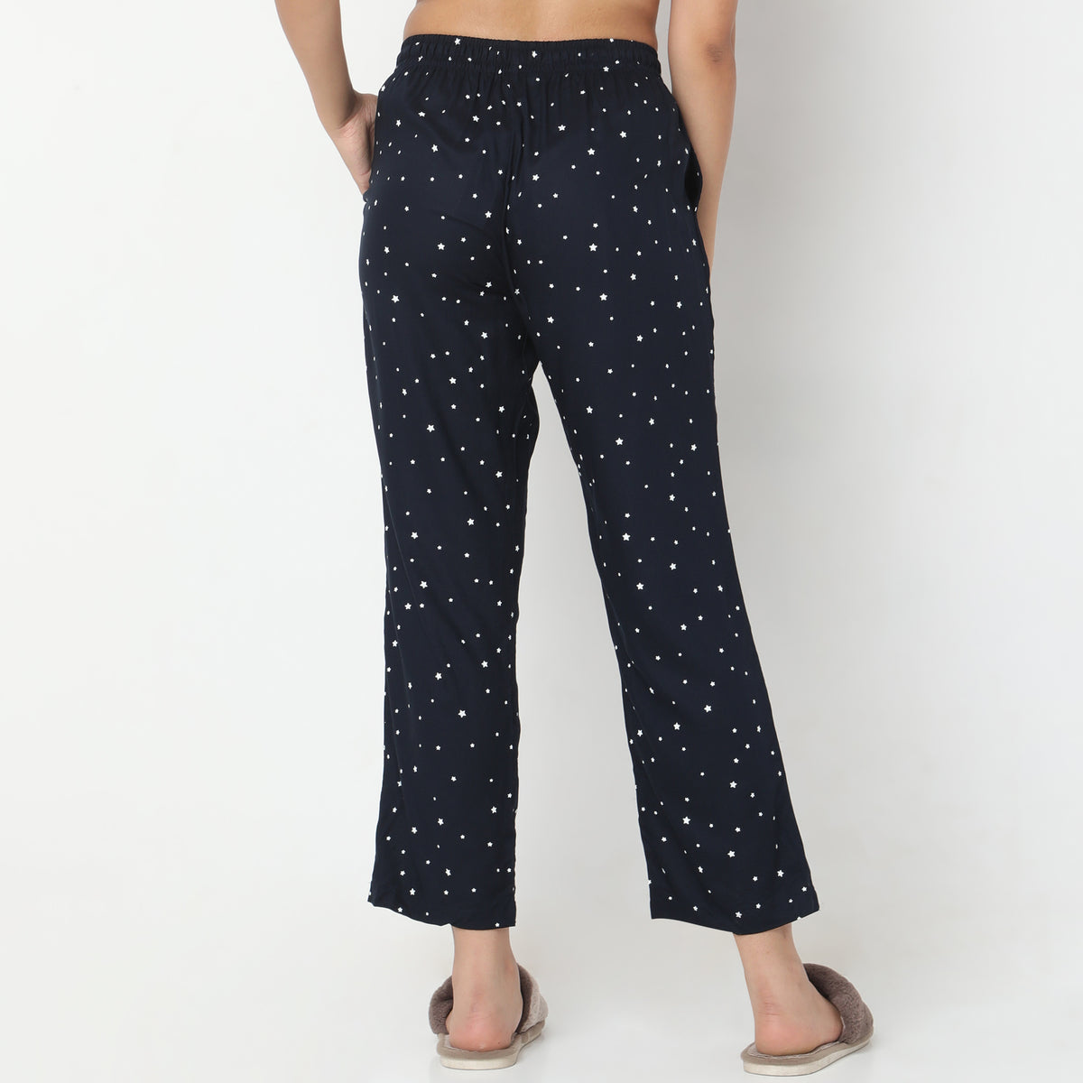 Regular Fit Printed Mid Rise Pyjamas