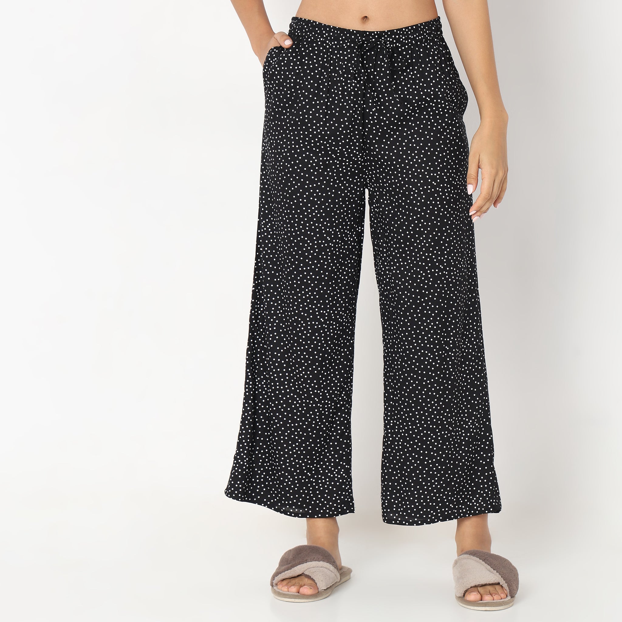 Regular Fit Polka Dot Palazzos