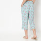Regular Fit Floral Mid Rise Capris