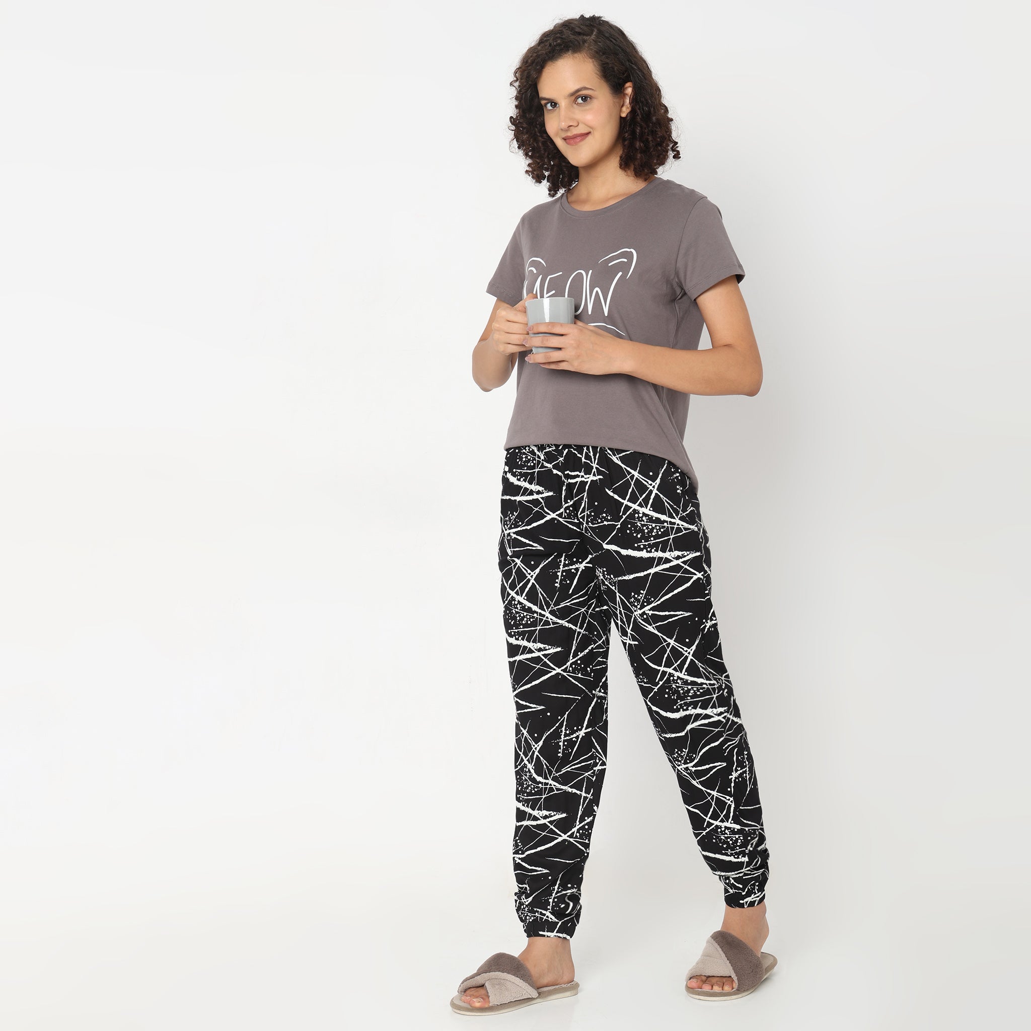 Regular Fit Floral Lounge Joggers Style Union