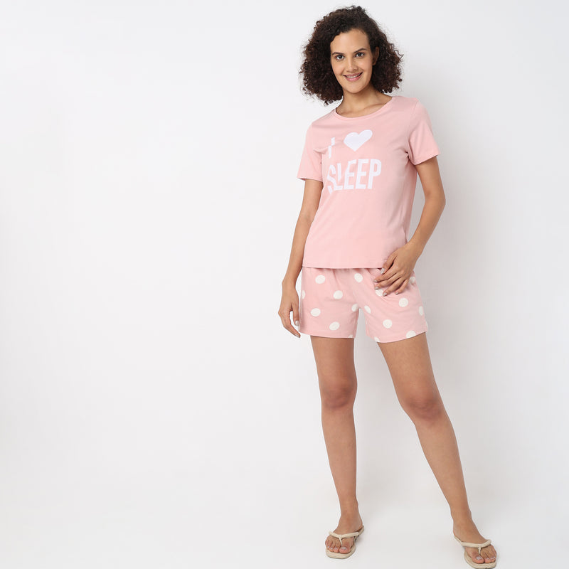 Regular Fit Graphic Sleepwear Sets