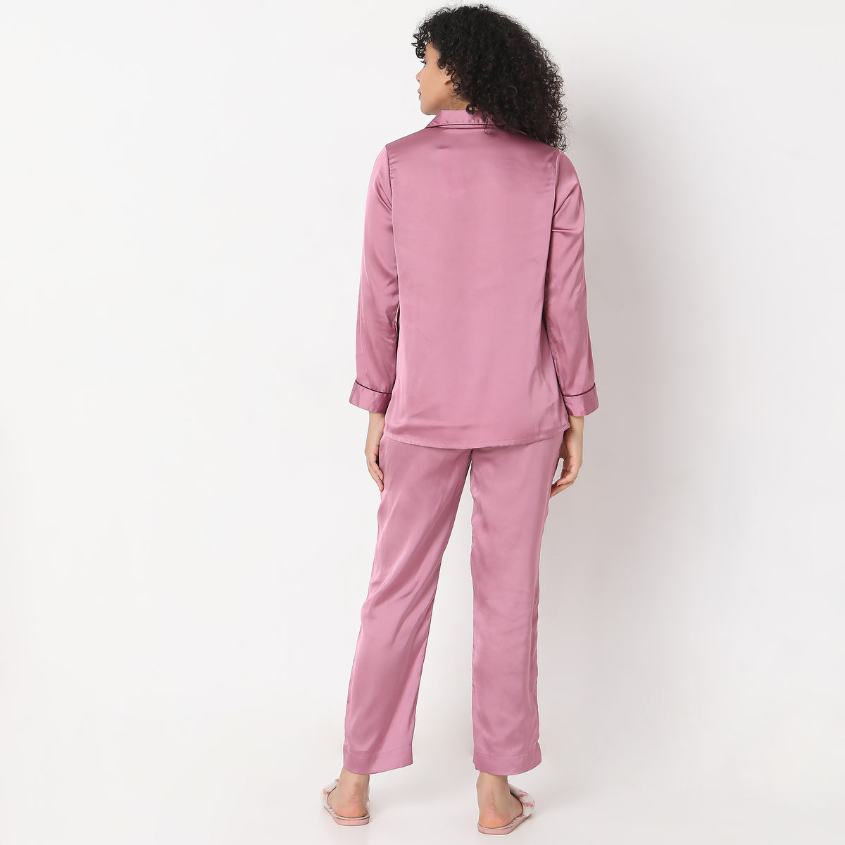 Regular Fit Solid Sleepwear Sets