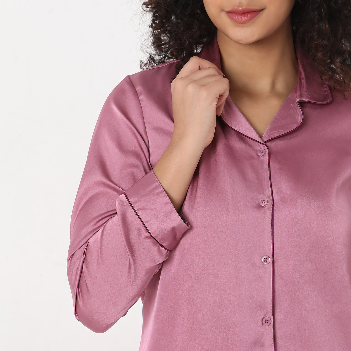 Regular Fit Solid Sleepwear Sets