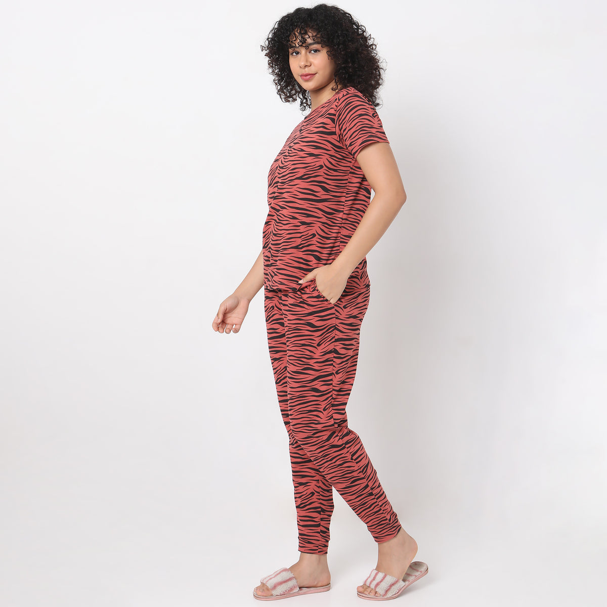 Regular Fit Animal Print Sleepwear Sets