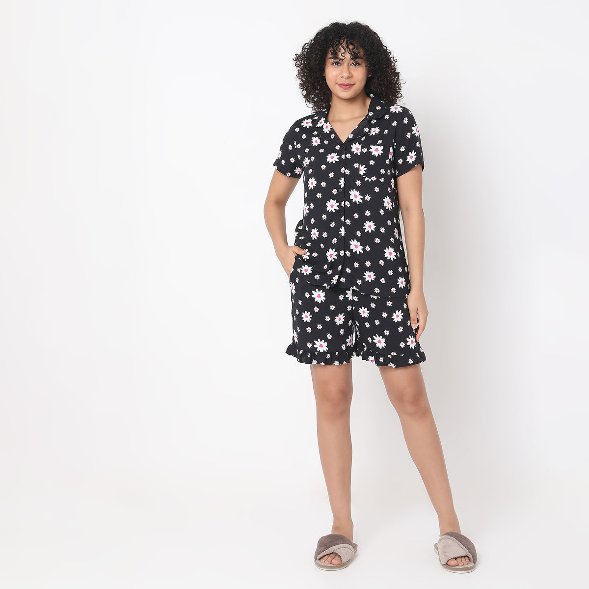 Regular Fit Floral Sleepwear Sets