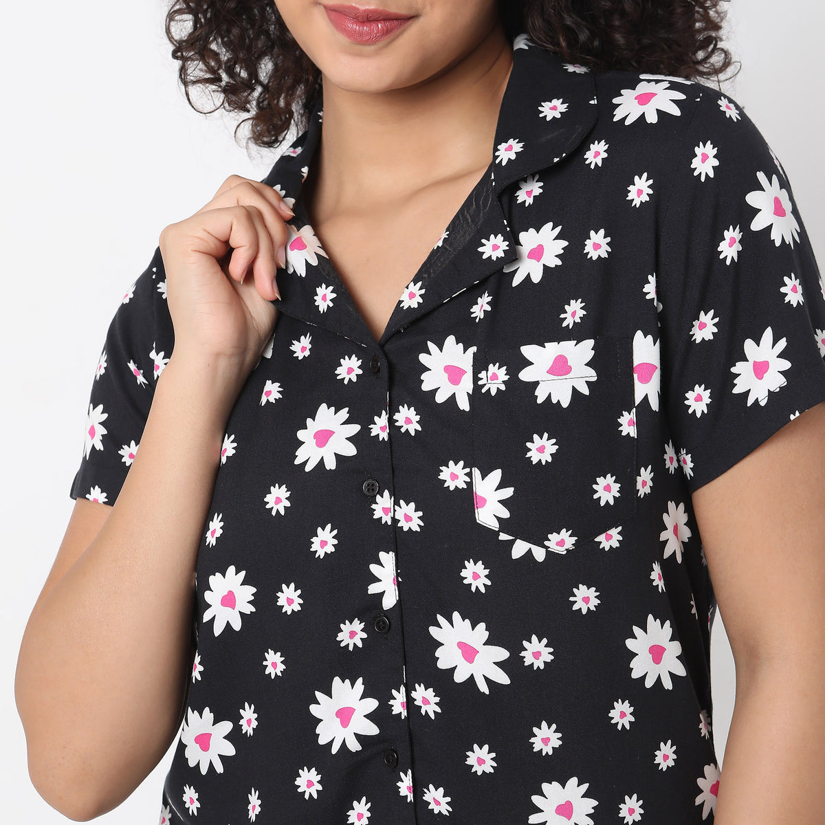 Regular Fit Floral Sleepwear Sets