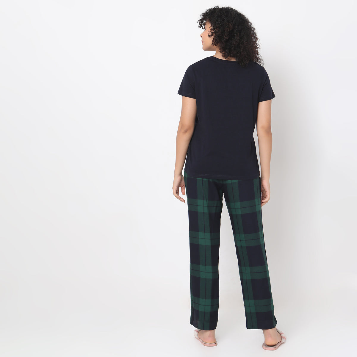 Regular Fit Checkered Sleepwear Sets