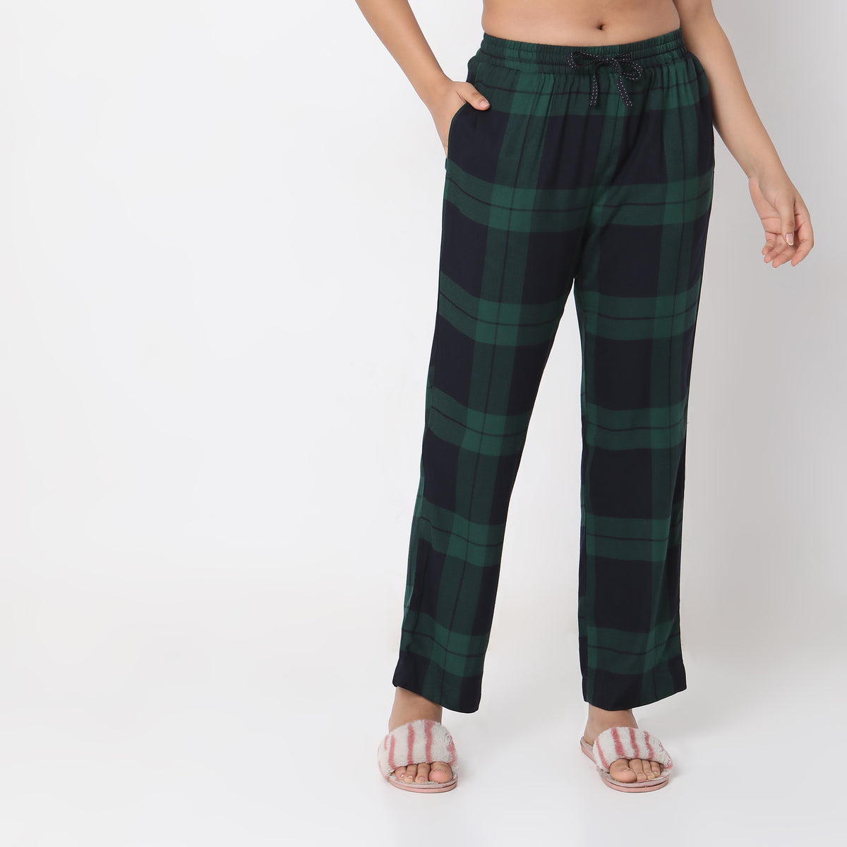 Regular Fit Checkered Sleepwear Sets