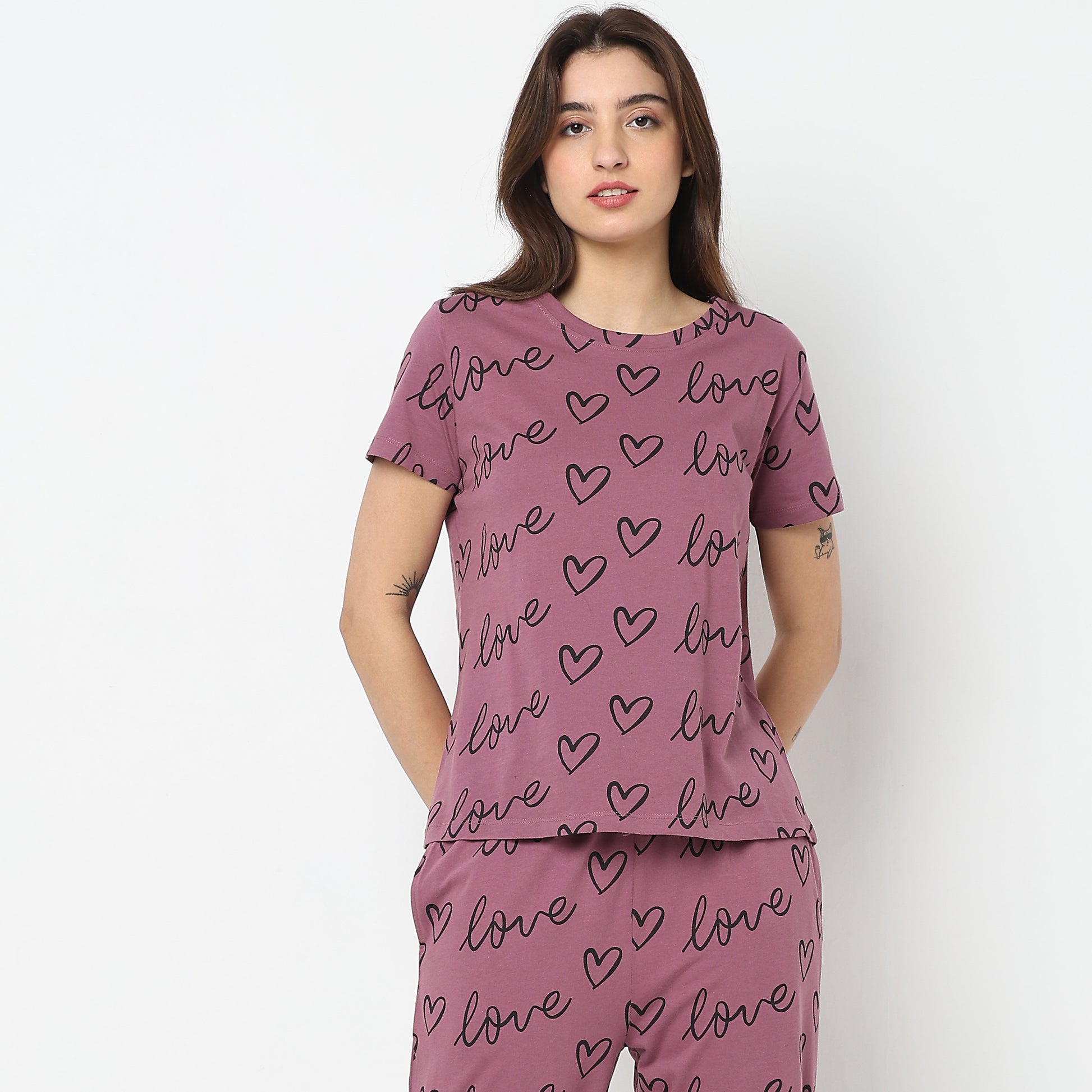 Regular Fit Printed Sleepwear Sets