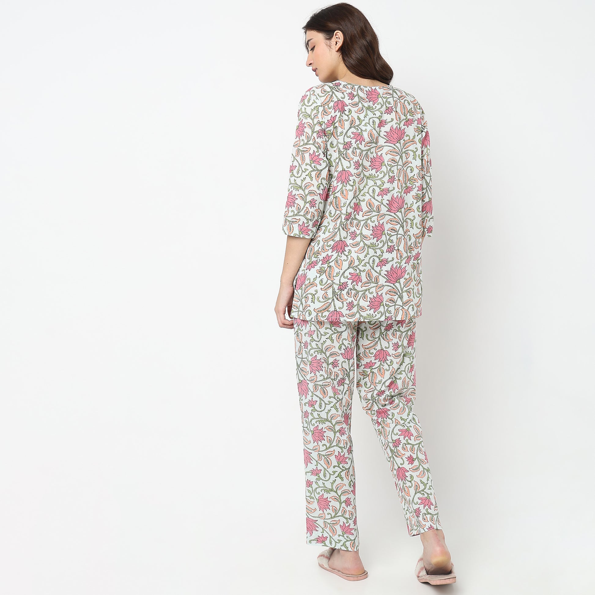 Regular Fit Floral Kurta Sets