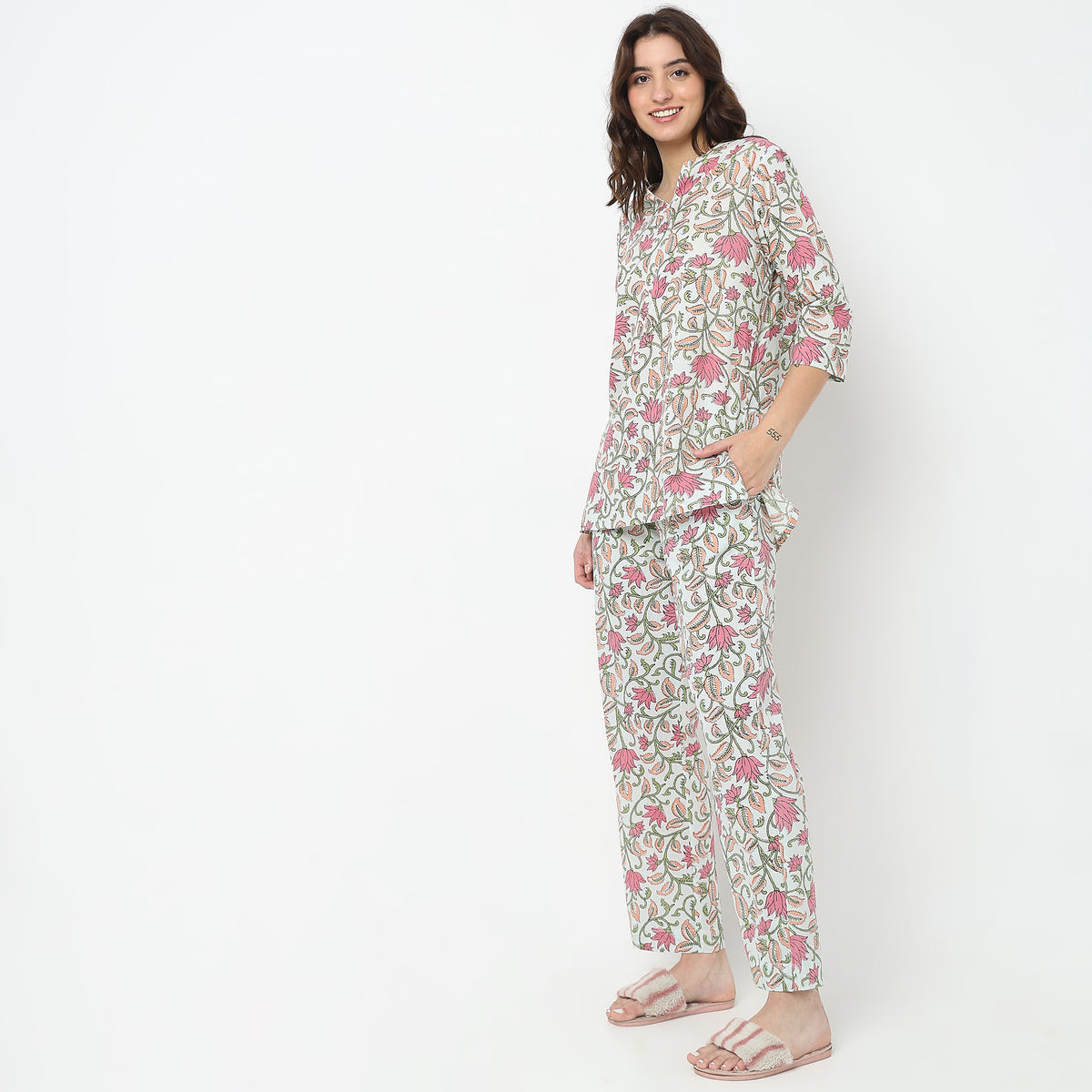 Regular Fit Floral Kurta Sets