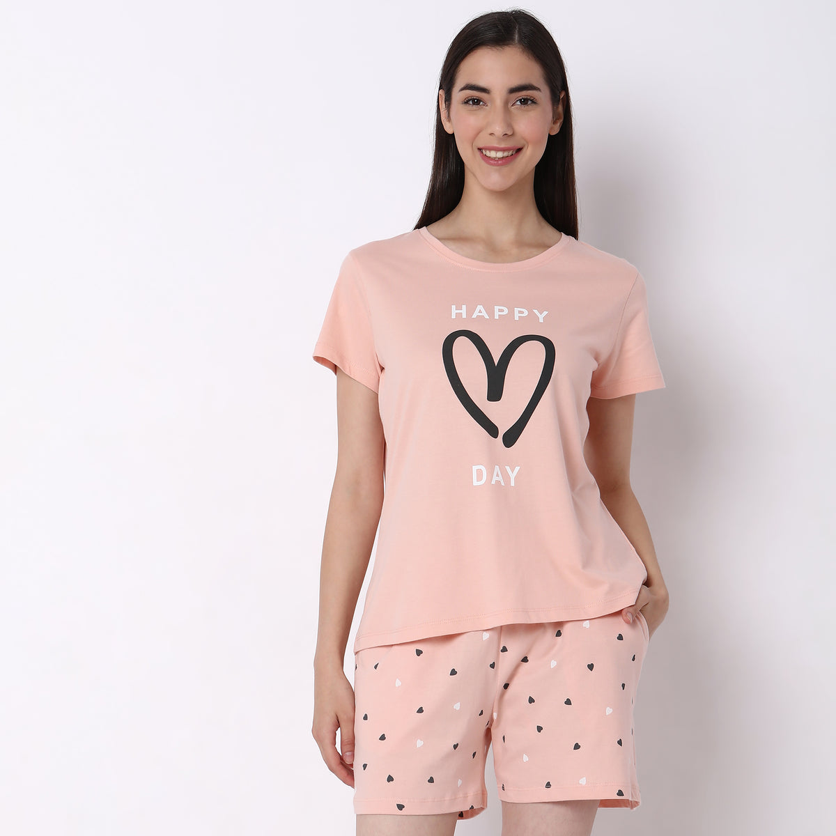 Regular Fit Graphic Sleepwear Top