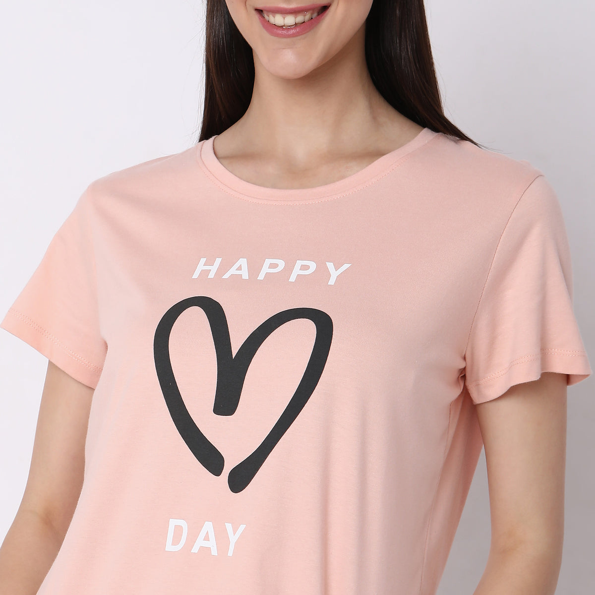 Regular Fit Graphic Sleepwear Top