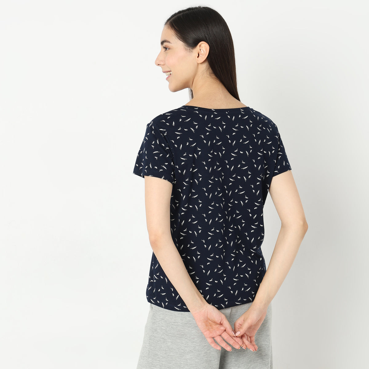 Regular Fit Printed Top