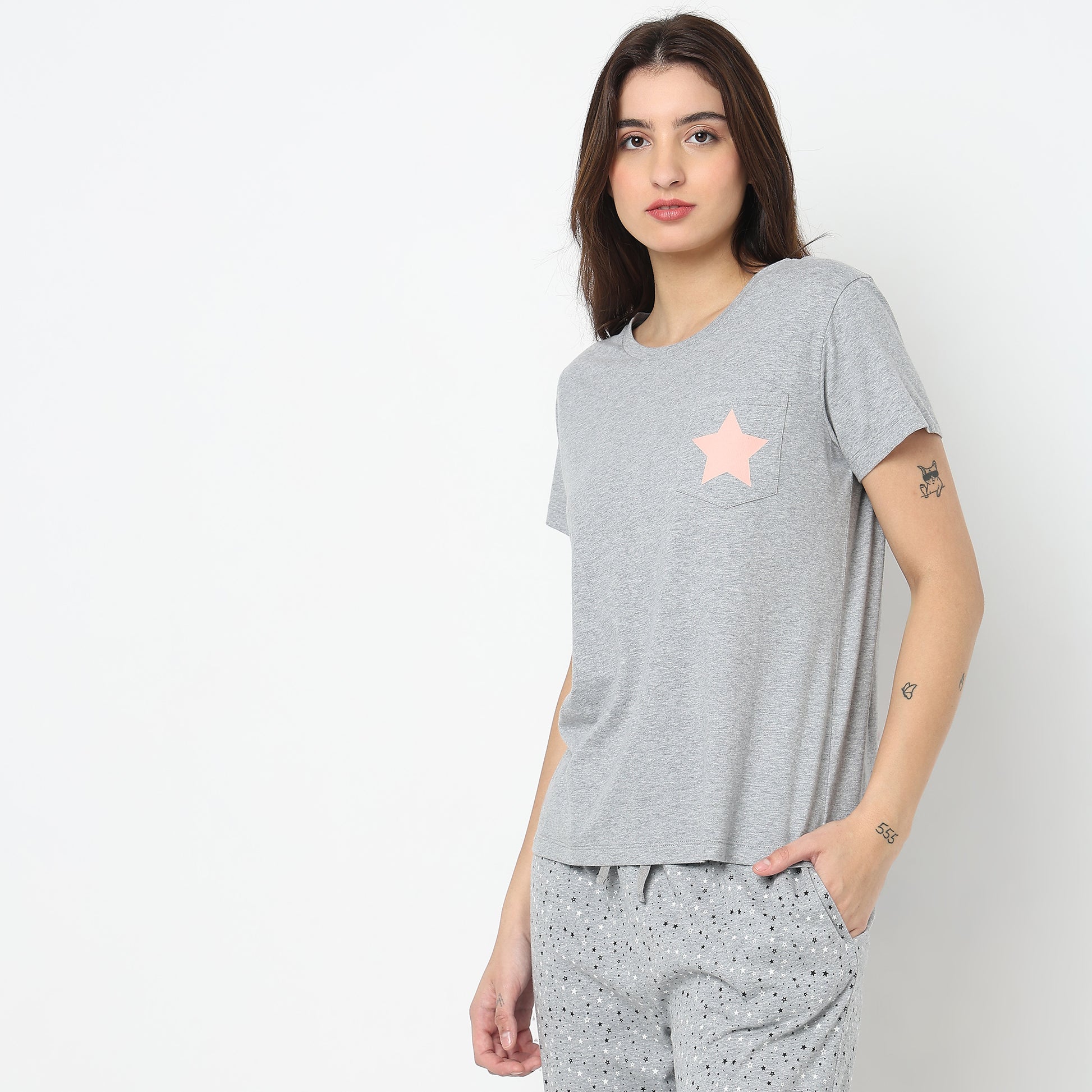 Regular Fit Solid Top