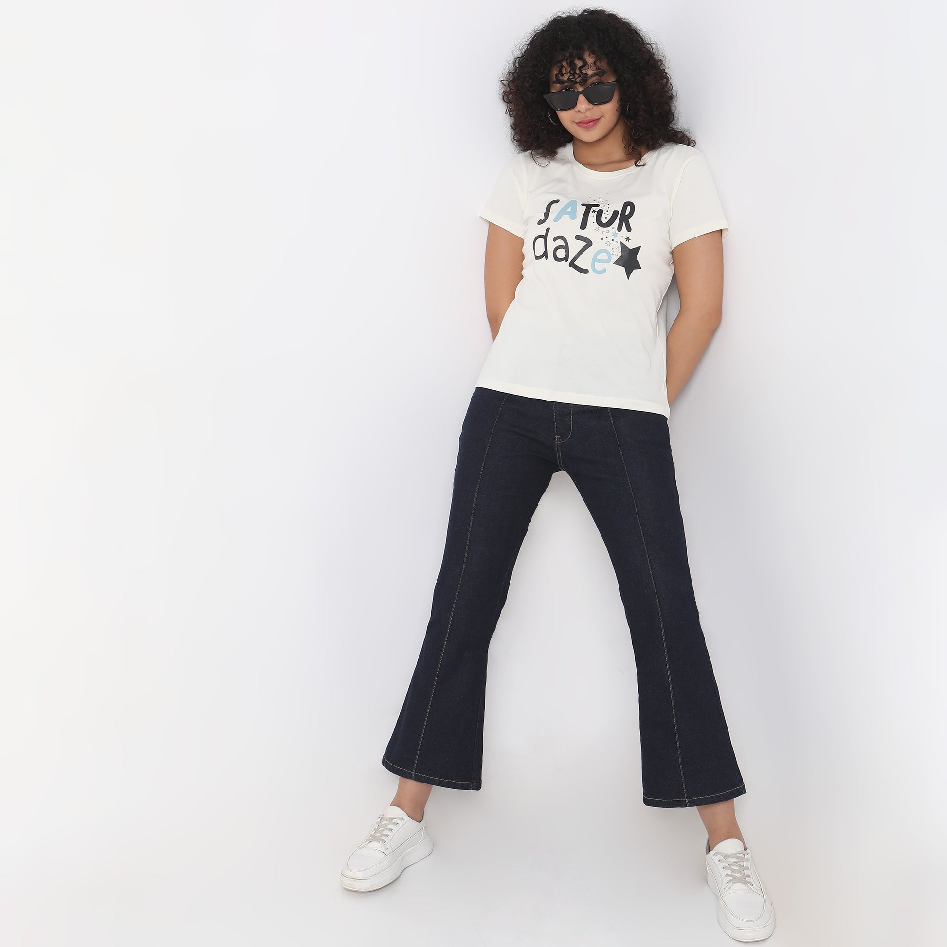 Regular Fit Printed Sleepwear Top