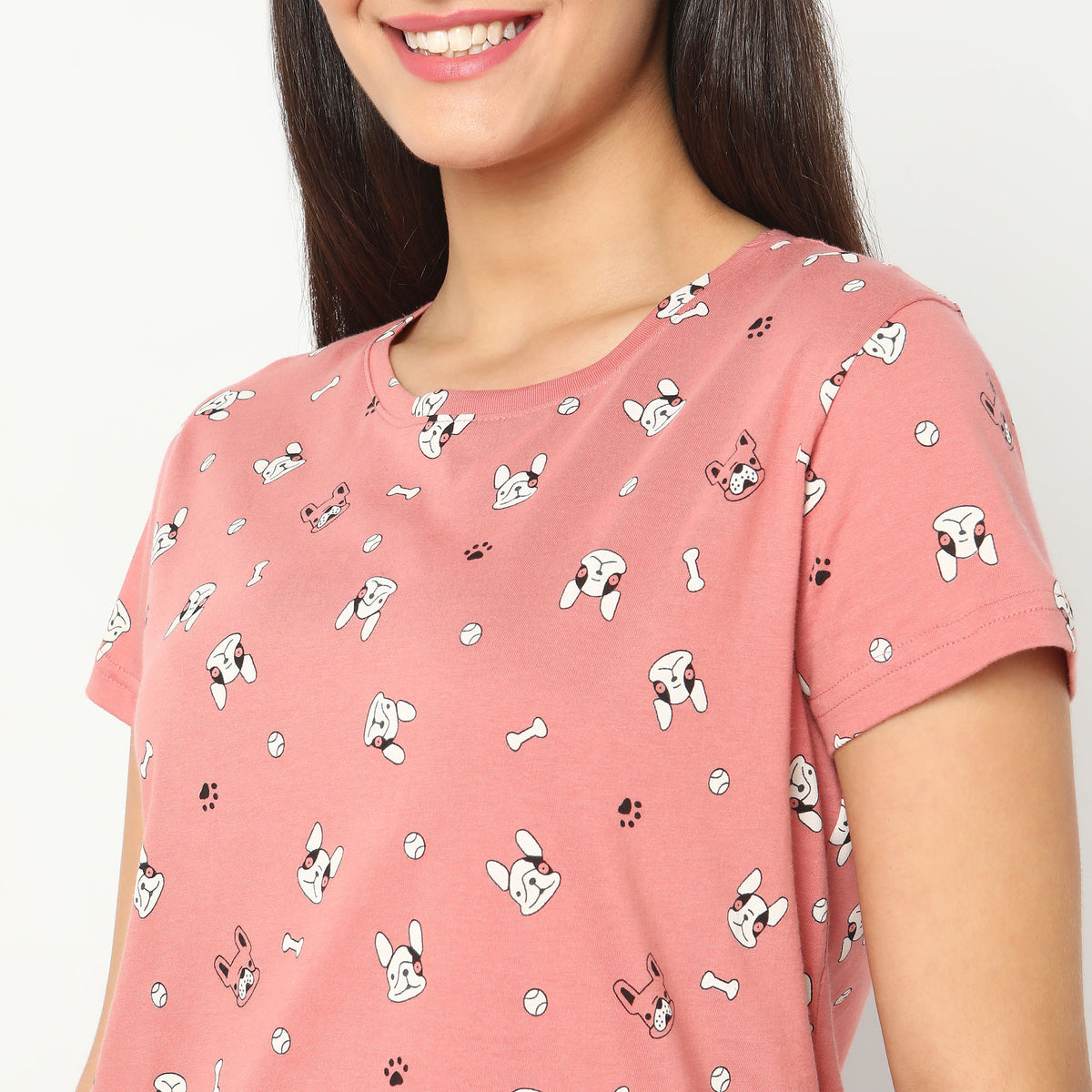 Regular Fit Printed Top