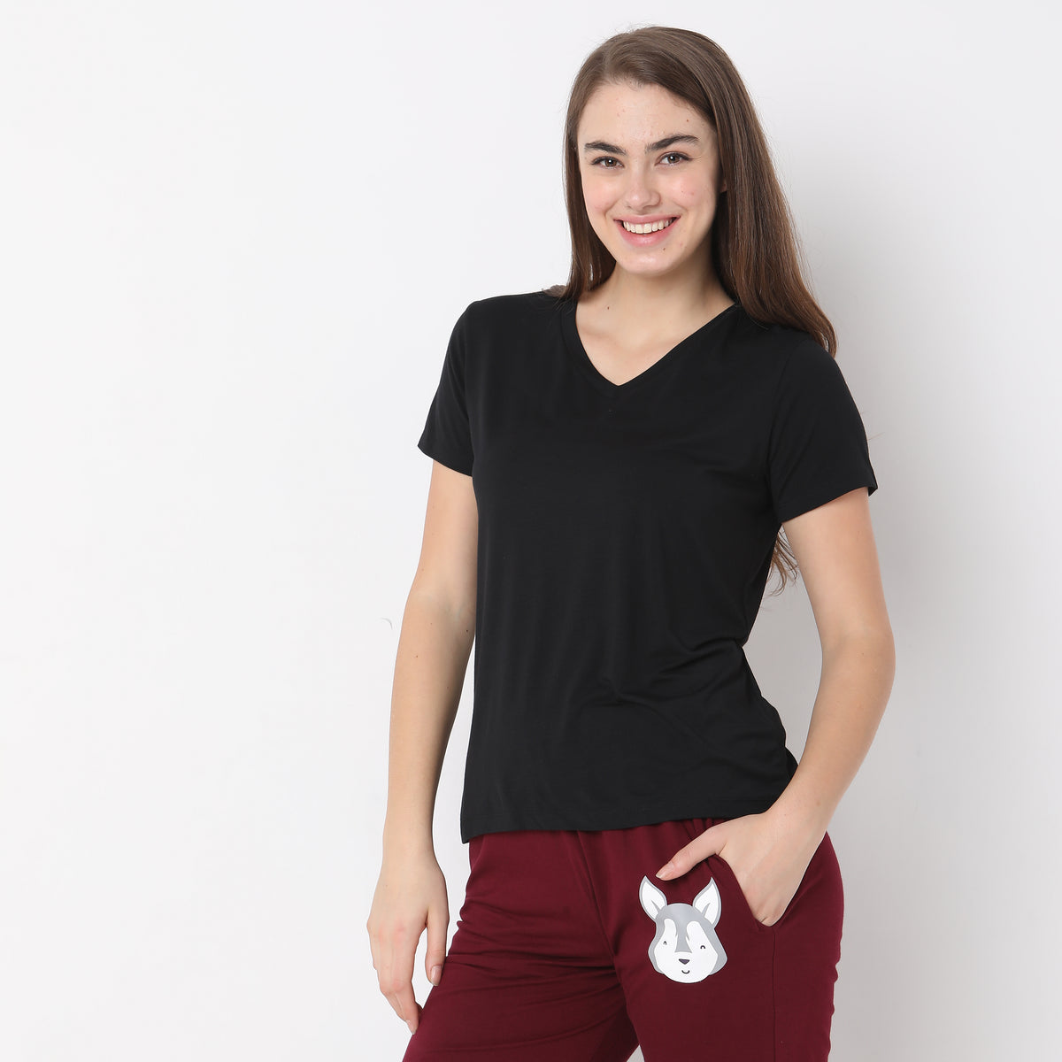 Regular Fit Solid Top