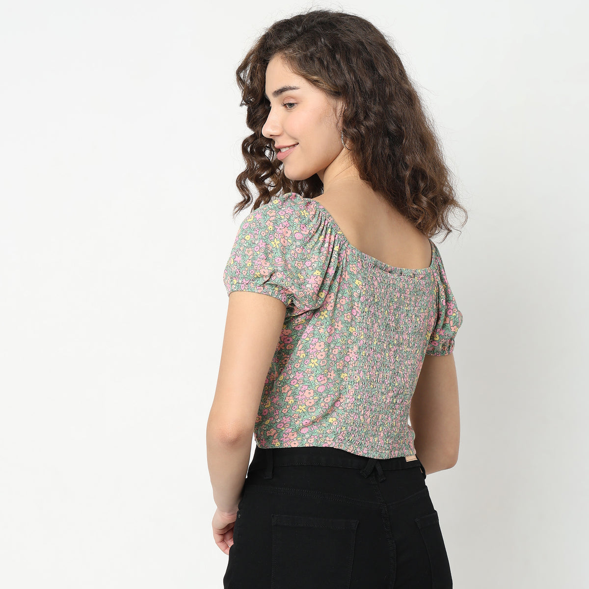 Slim Fit Floral Top