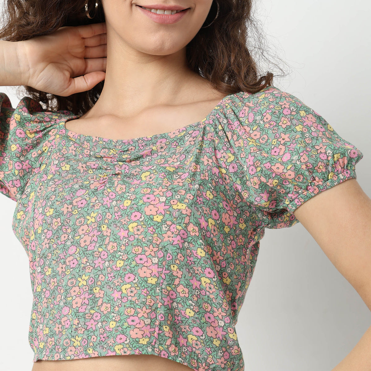 Slim Fit Floral Top