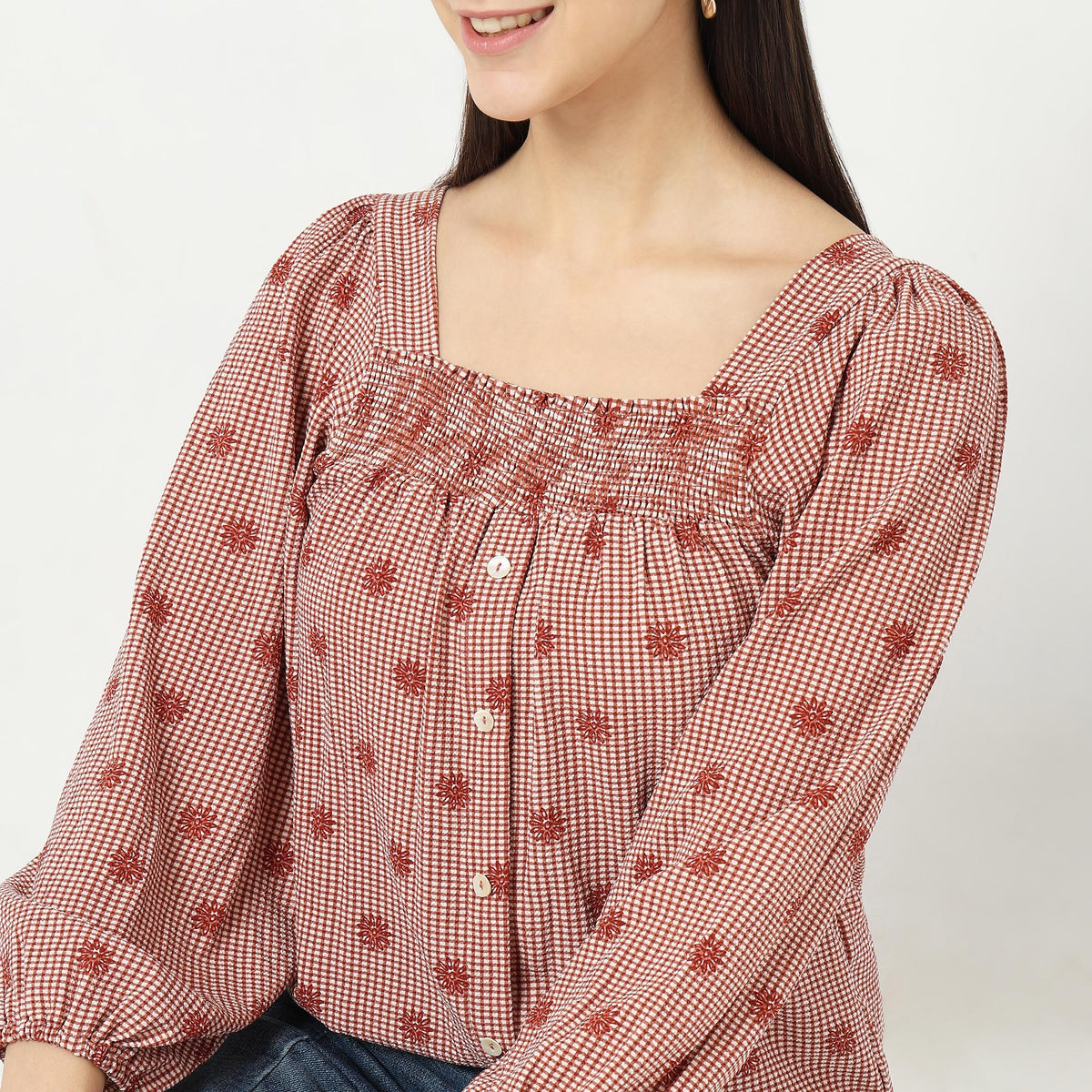 Regular Fit Printed Top