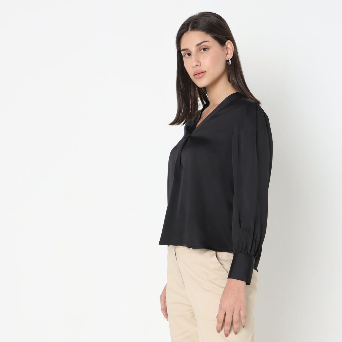 Regular Fit Solid Top