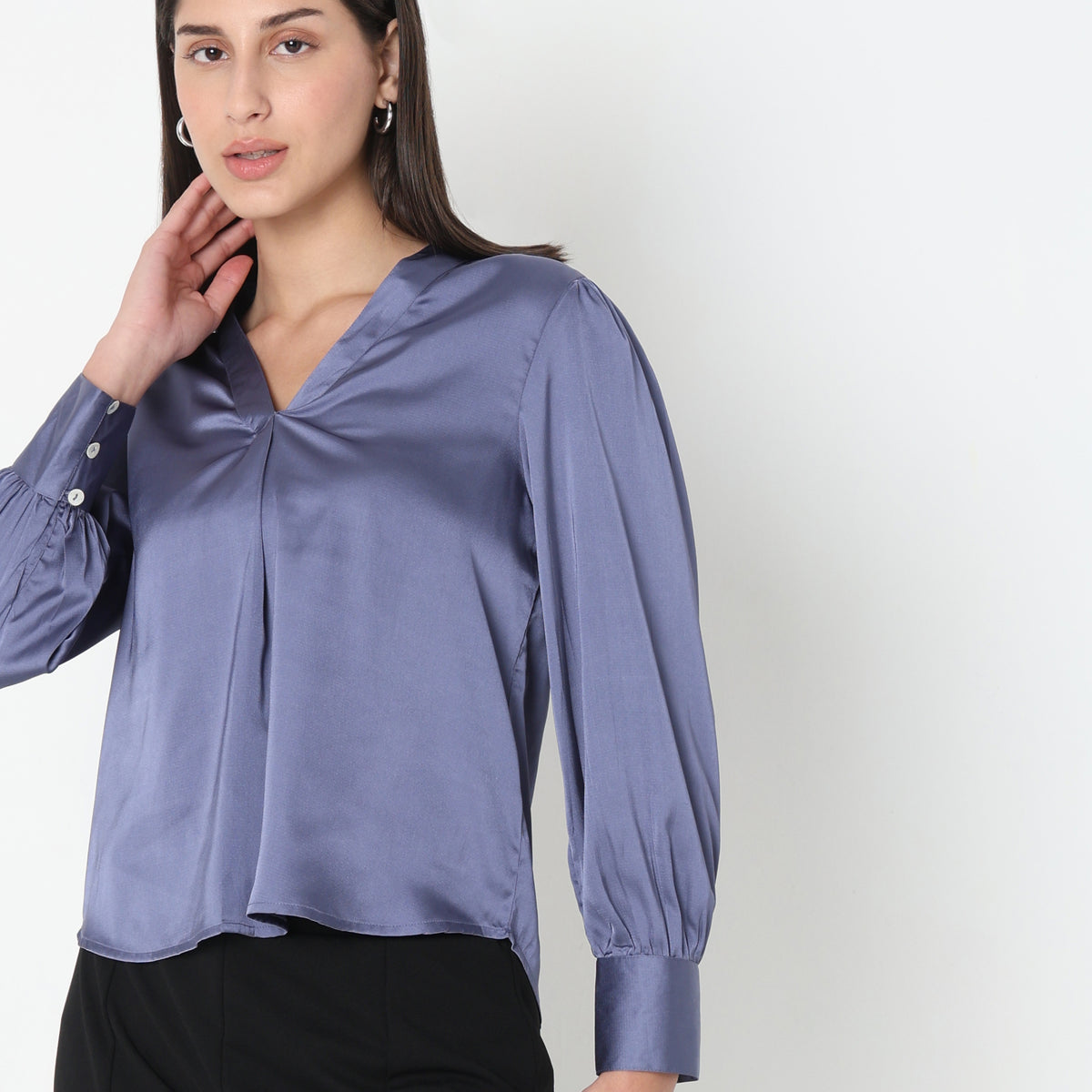 Regular Fit Solid Top