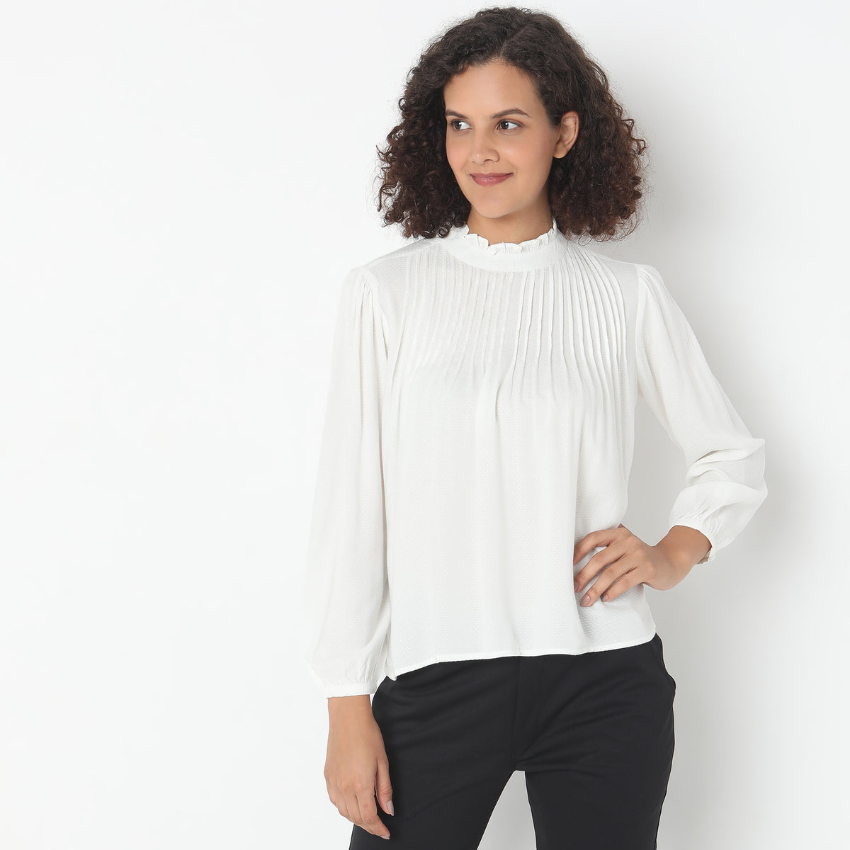 Regular Fit Solid Top