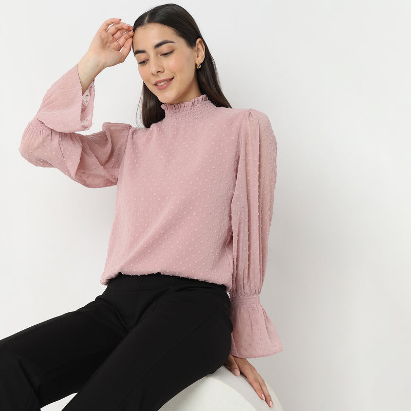 Regular Fit Textured Top