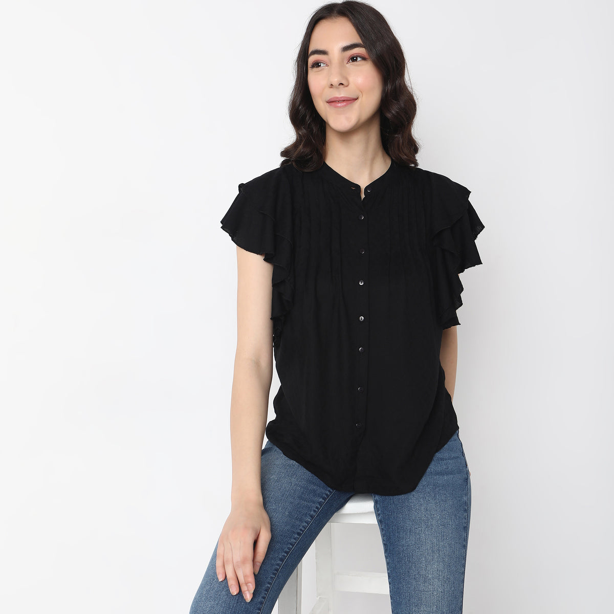 Regular Fit Solid Top