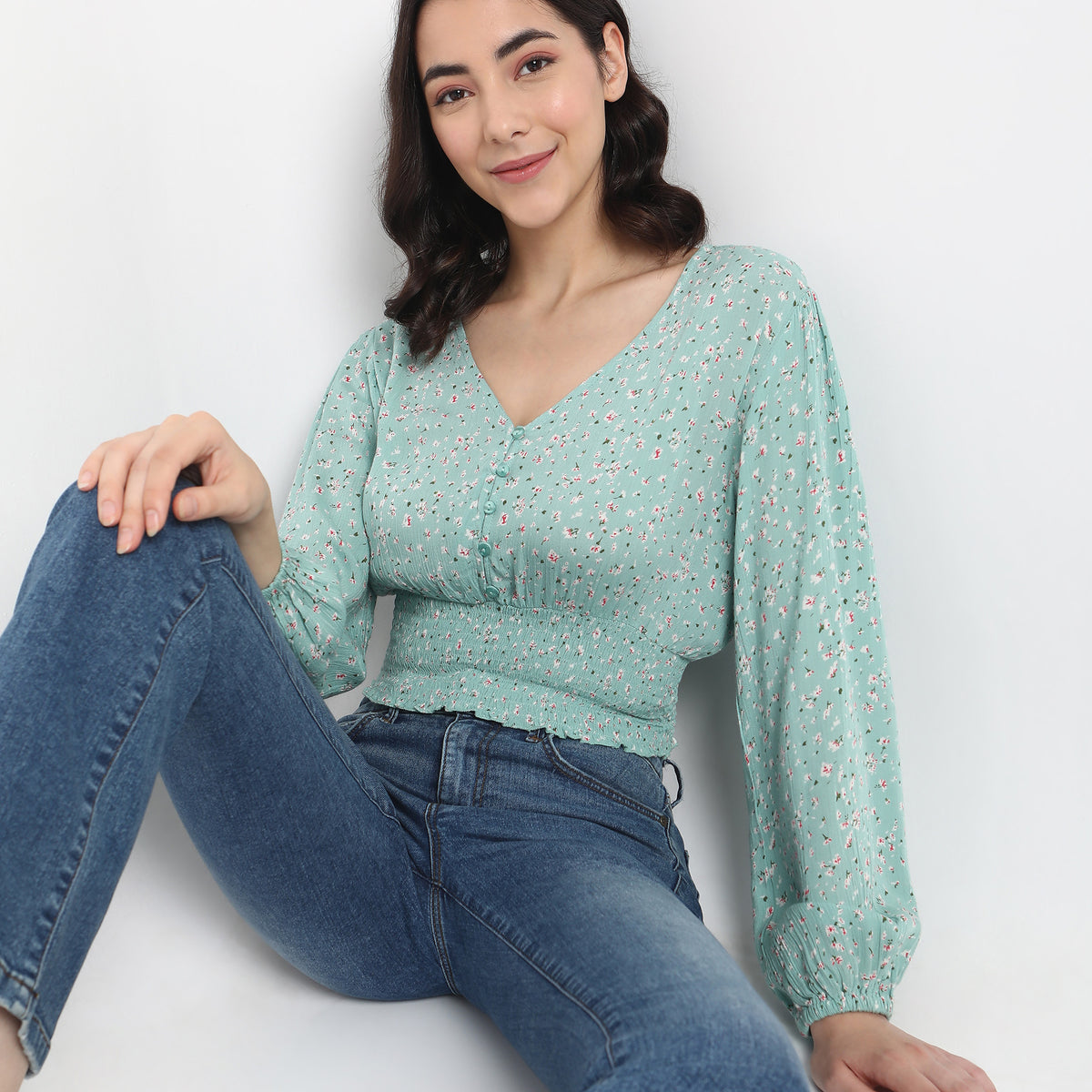 Regular Fit Printed Top