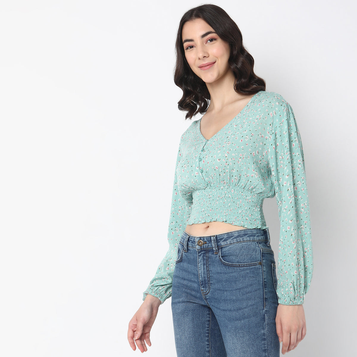 Regular Fit Printed Top