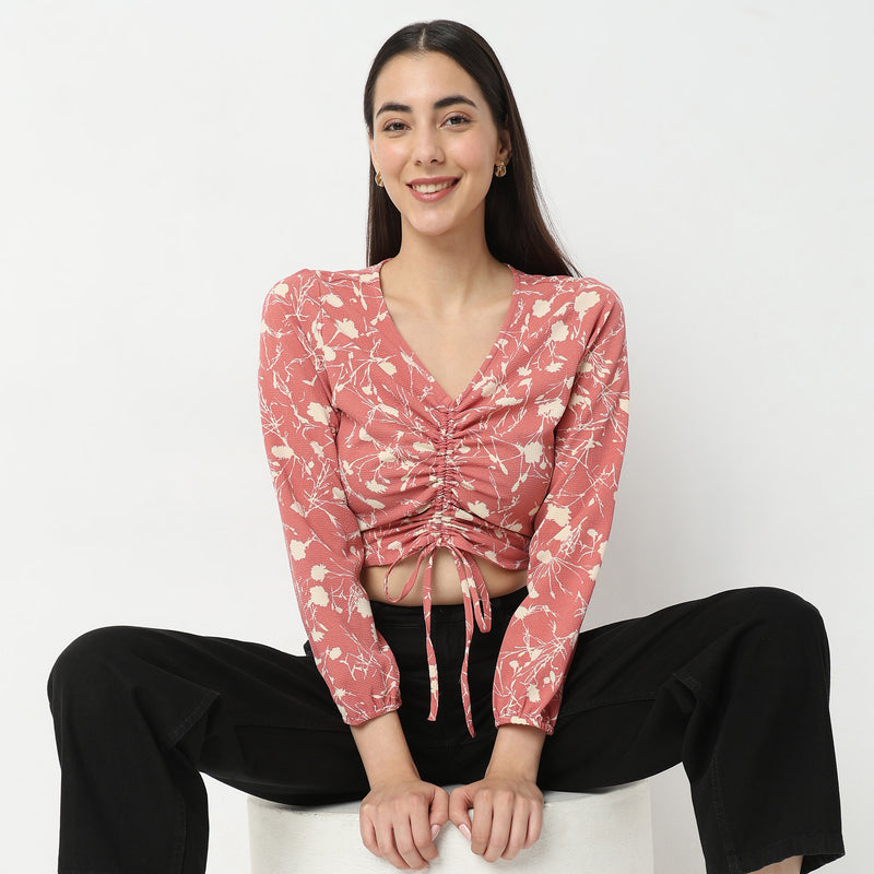 Slim Fit Floral Top