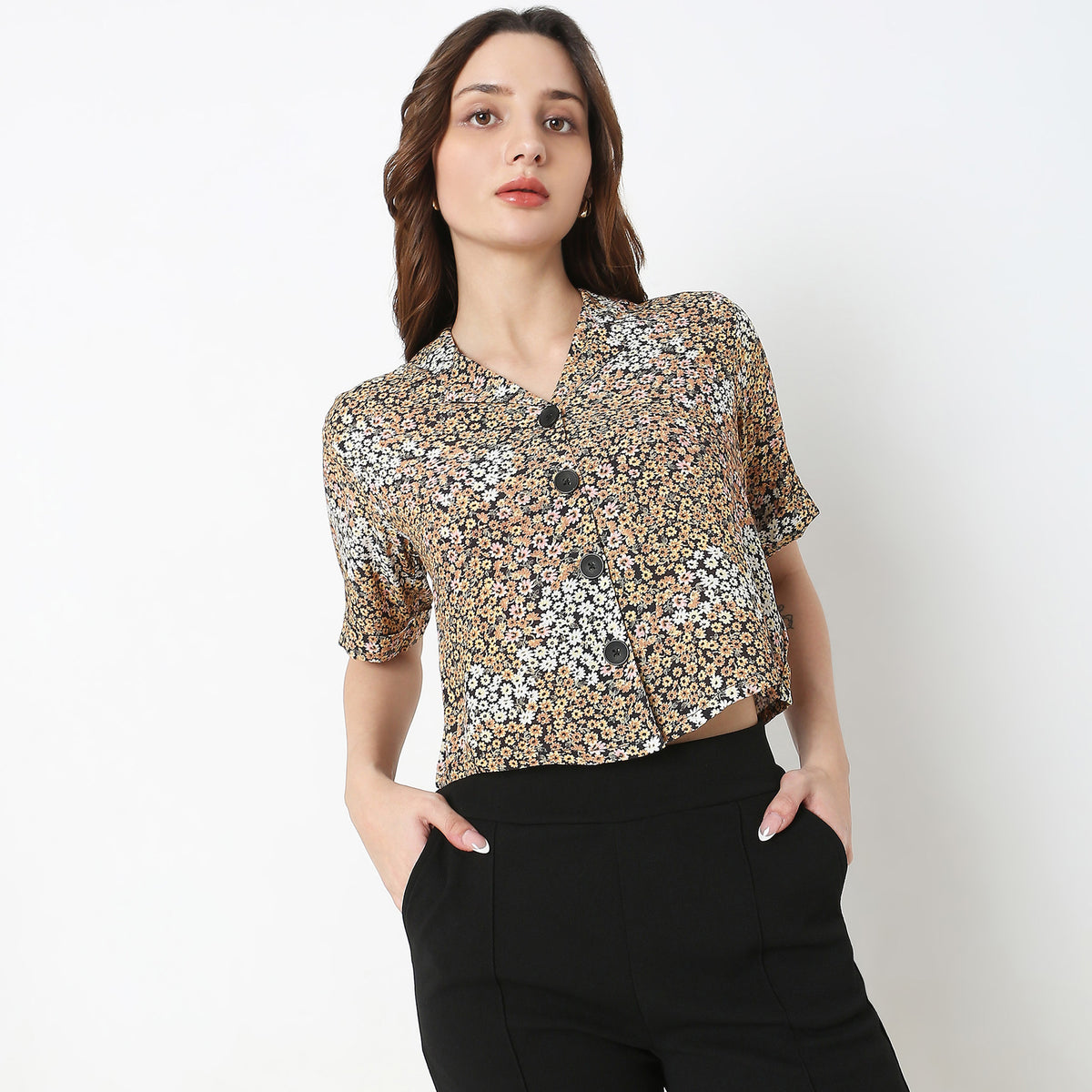 Regular Fit Floral Top