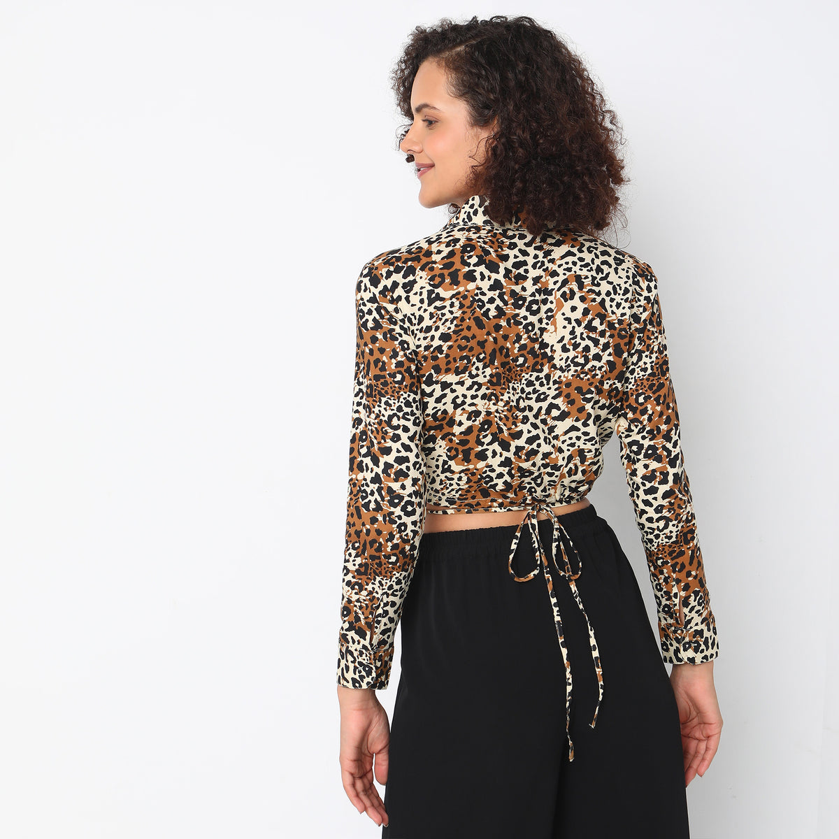 Slim Fit Animal Print Top