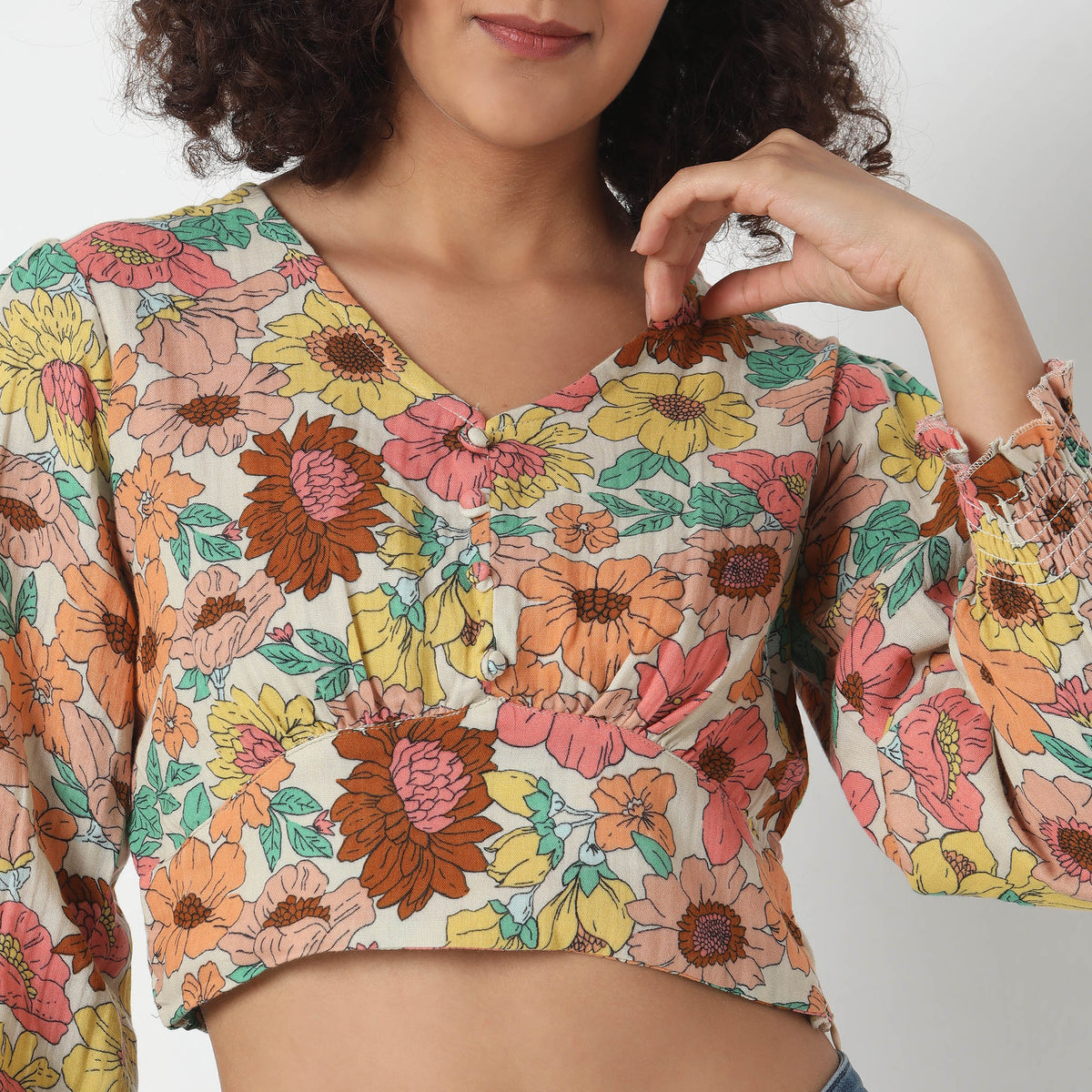 Regular Fit Printed Top