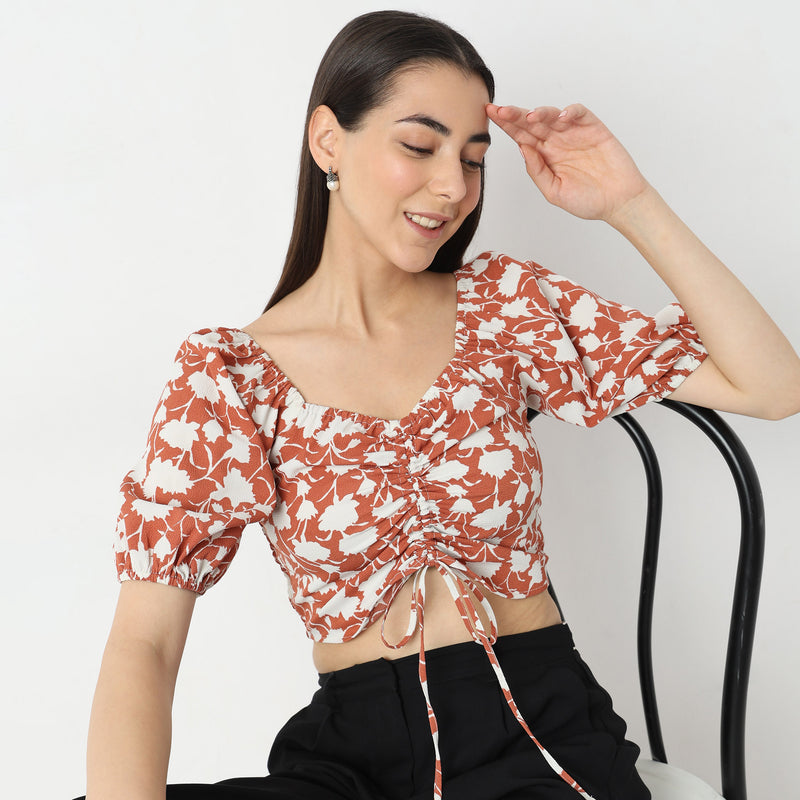 Regular Fit Floral Top