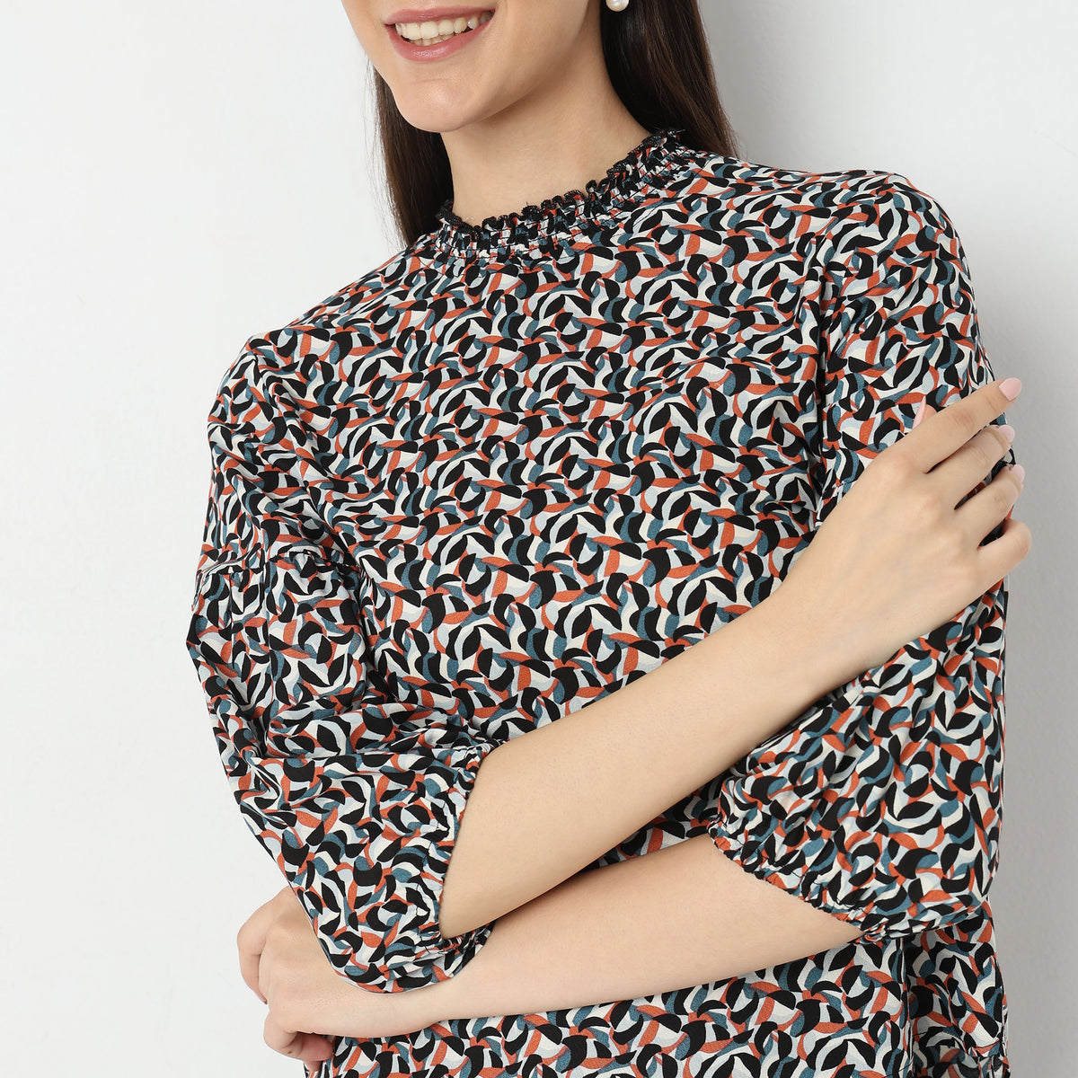 Regular Fit Printed Top