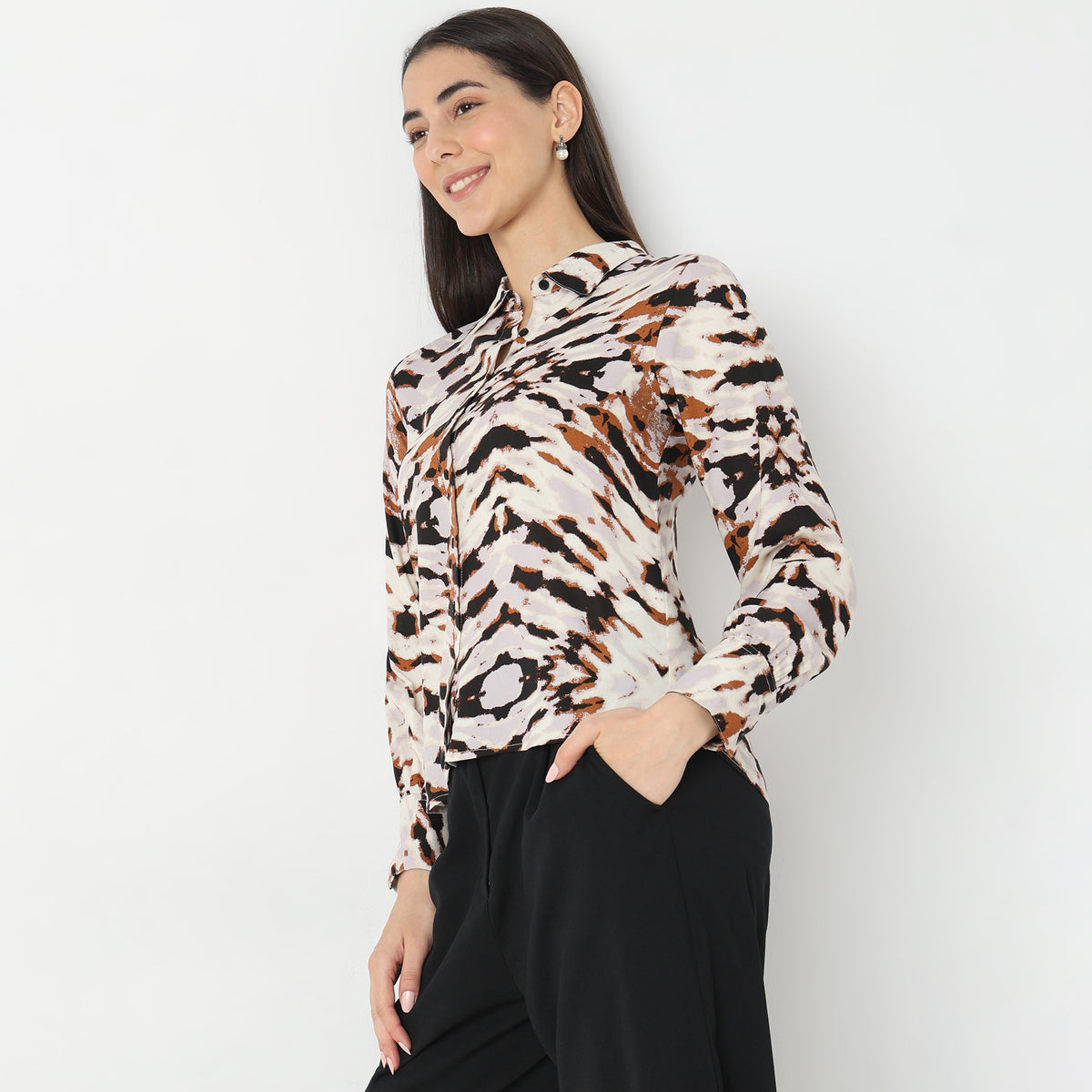 Regular Fit Printed Top