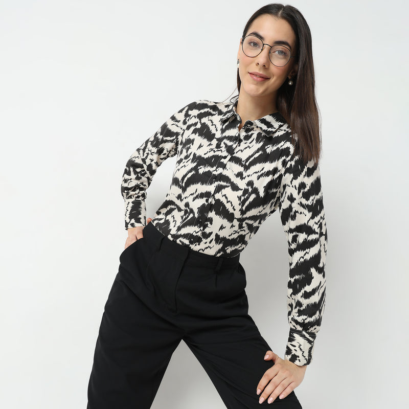 Regular Fit Printed Top