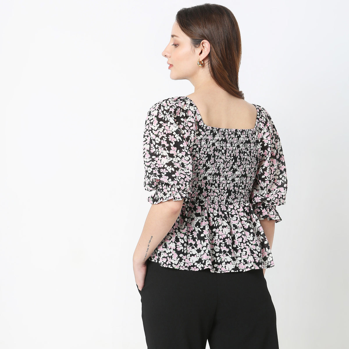 Slim Fit Floral Top