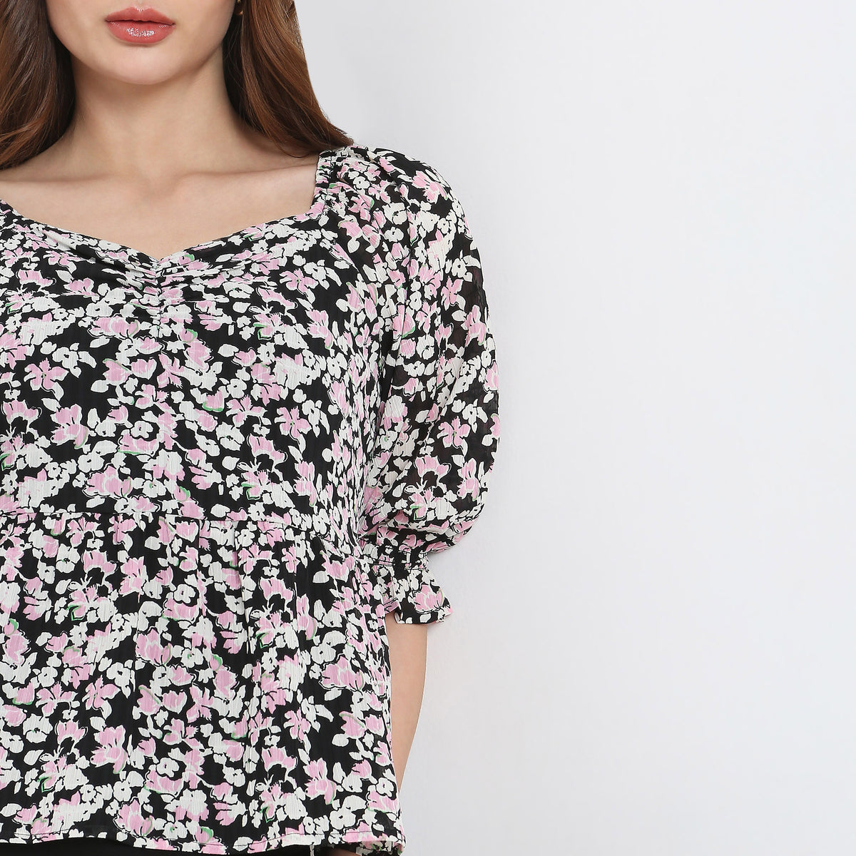 Slim Fit Floral Top