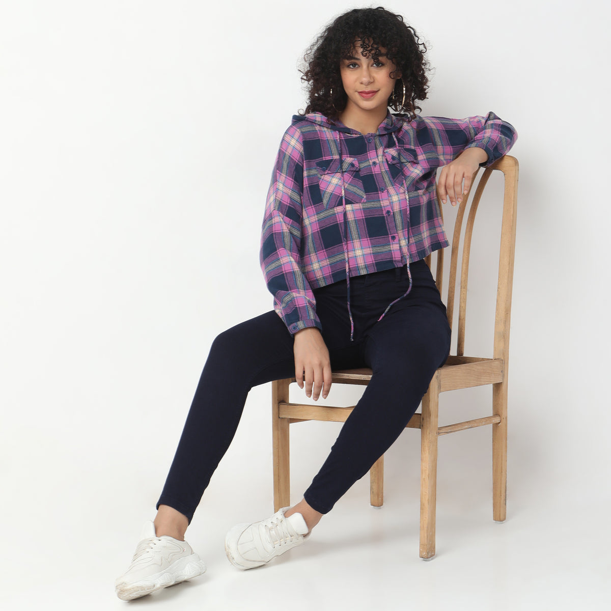 Regular Fit Checkered Top