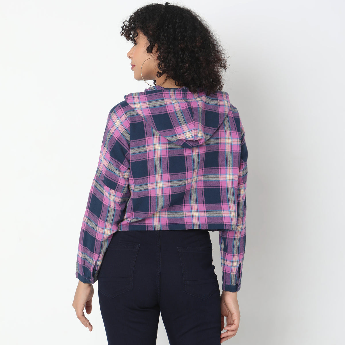 Regular Fit Checkered Top