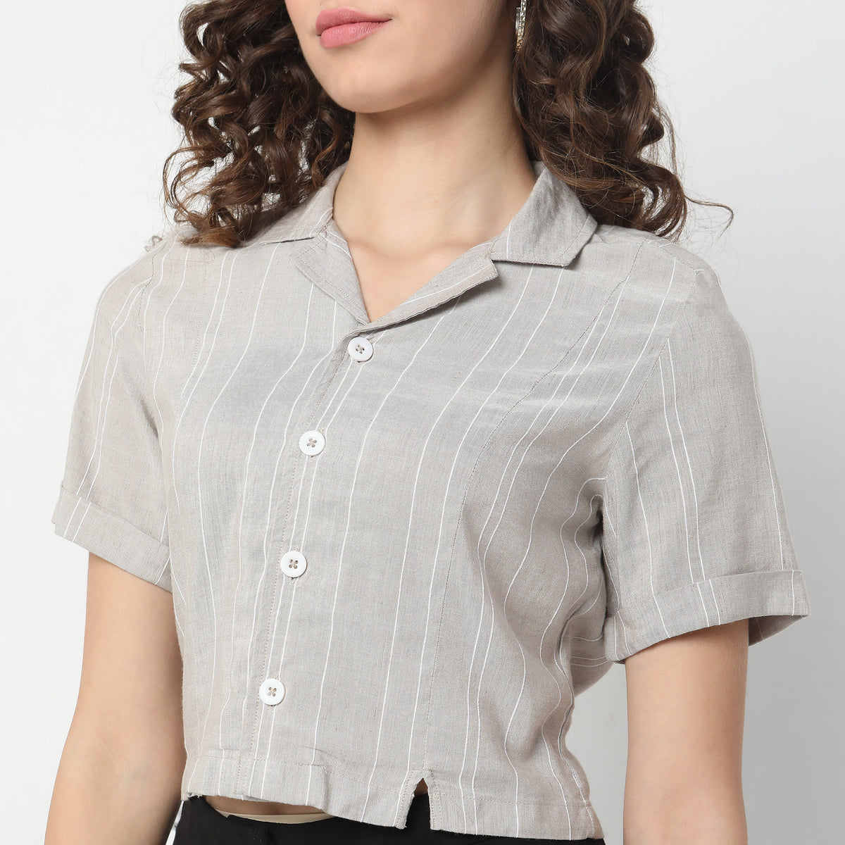 Regular Fit Striped Top