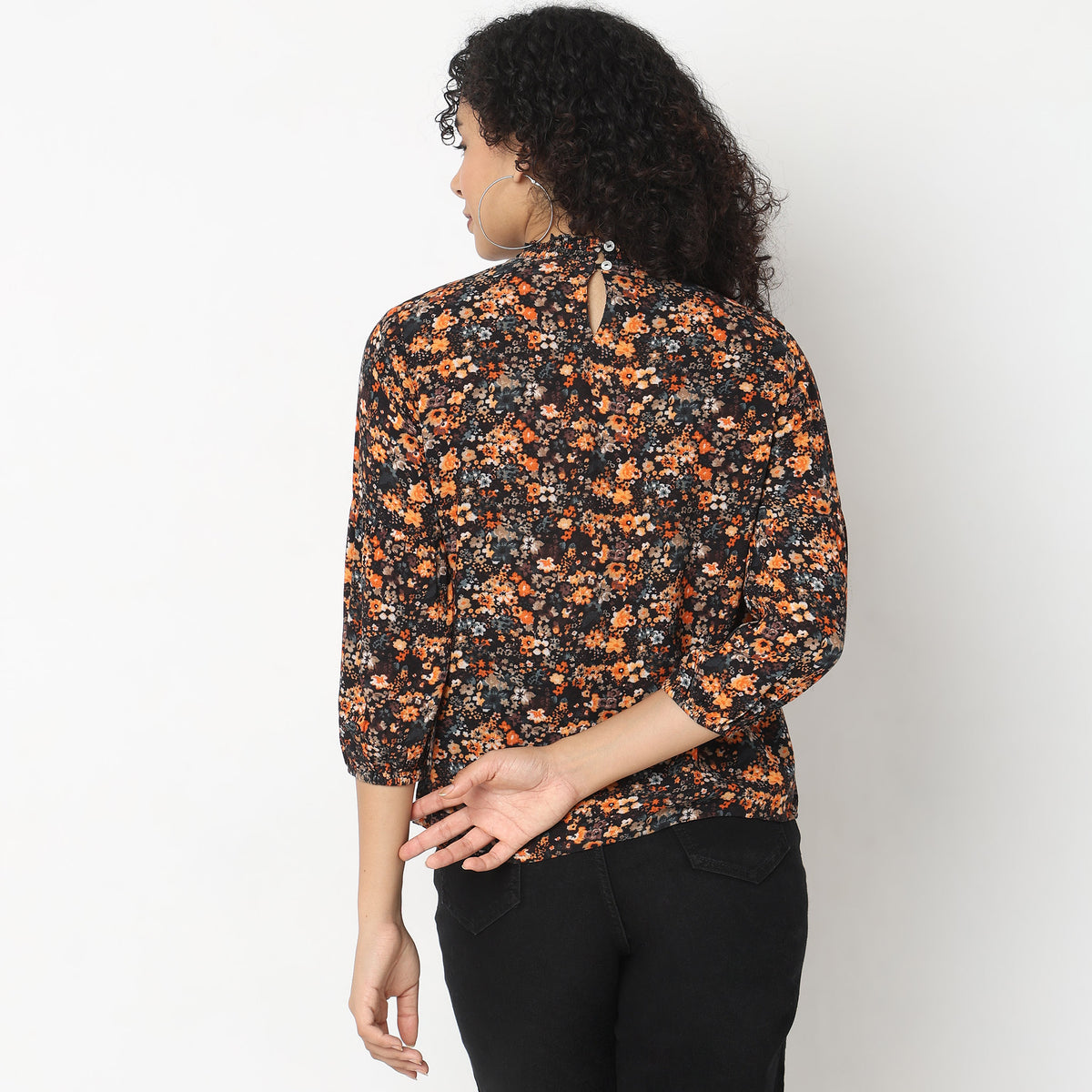 Regular Fit Floral Top