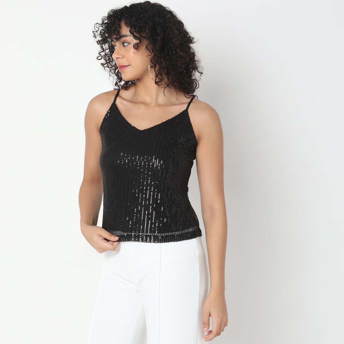 Slim Fit Embellished Top