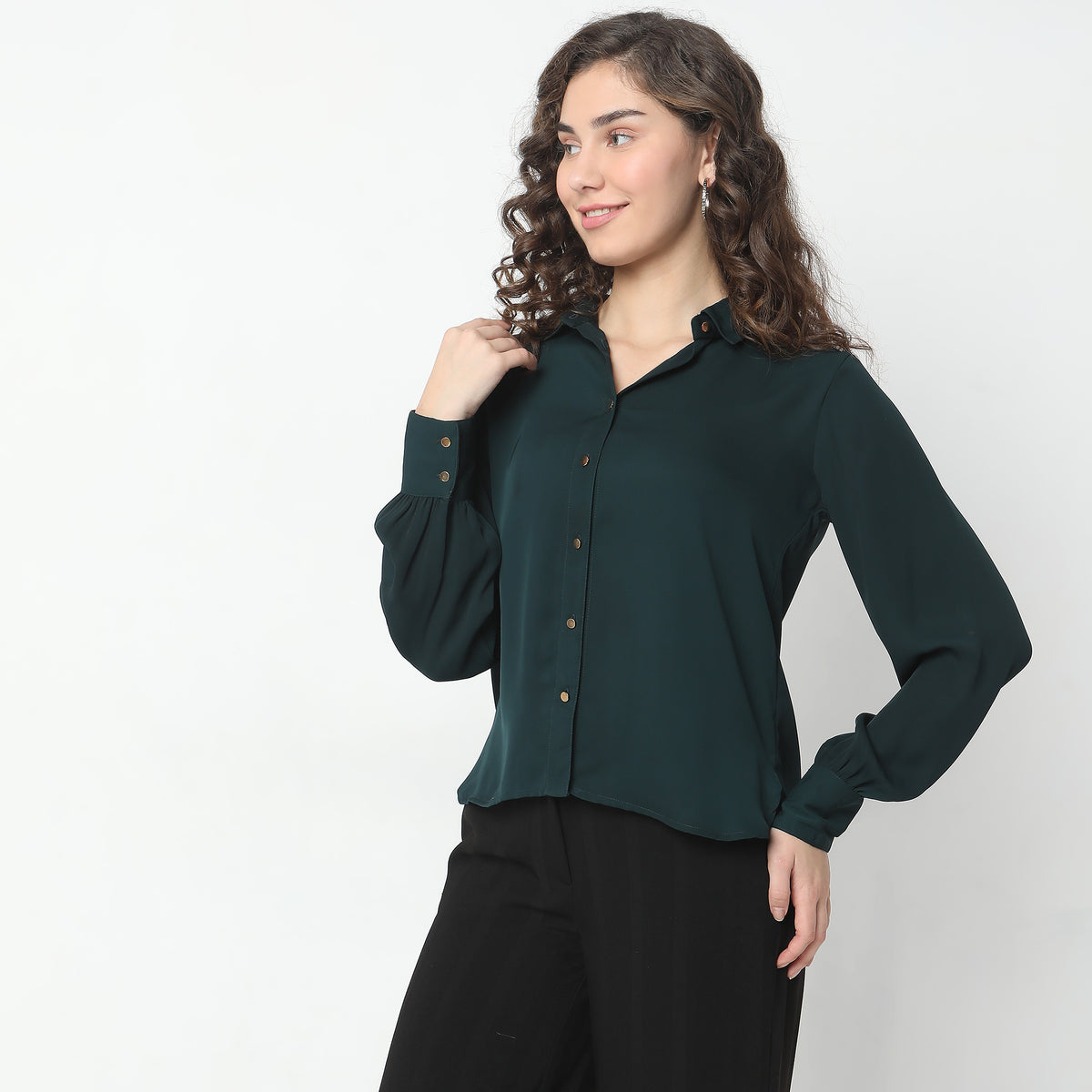 Regular Fit Solid Top